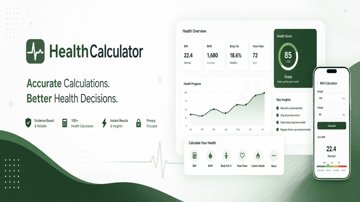 Health Calculator | Your life in smart calculators