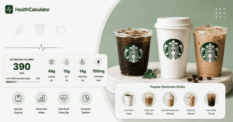 Starbucks Calories Chart: Every Drink on the Menu